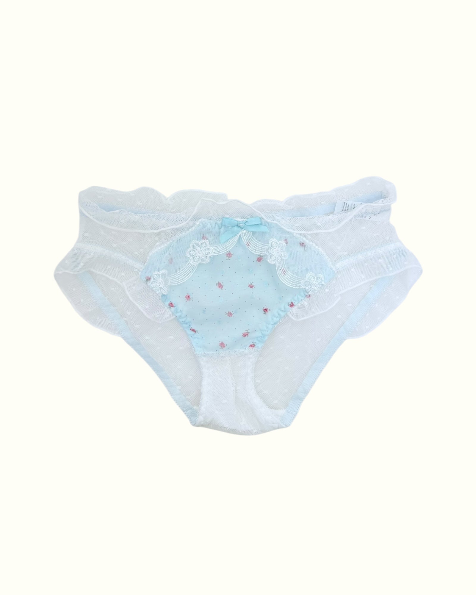 Milanblocks Petite Size Coquette style lace bow panties Floral Sweet Cute Polka Dot Polka Dot Sexy Mesh Underwear fall underwear Womenswear Soft Lingerie
