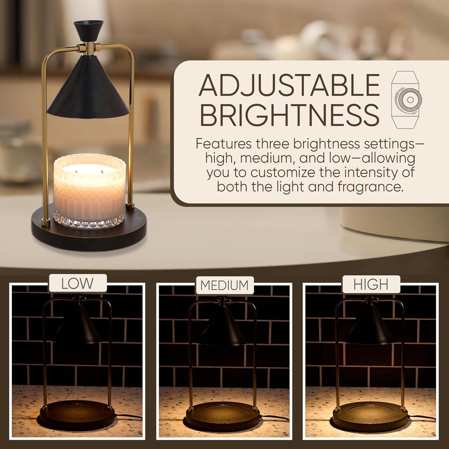 Glass Candle Warmer Lamp 12x7 Aromatic Illumination