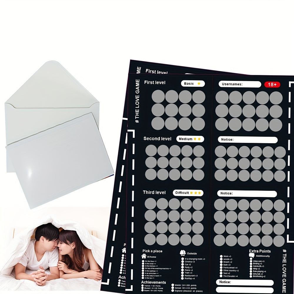 100 Sex Challenges Scratch-Off Poster for Couples