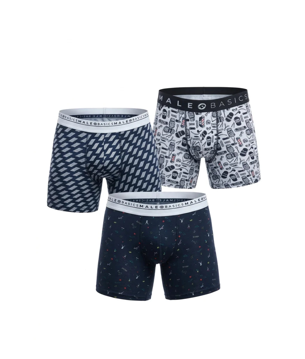 Malebasics Bundle Boxerbrief (Formula 1, Party, Barber)