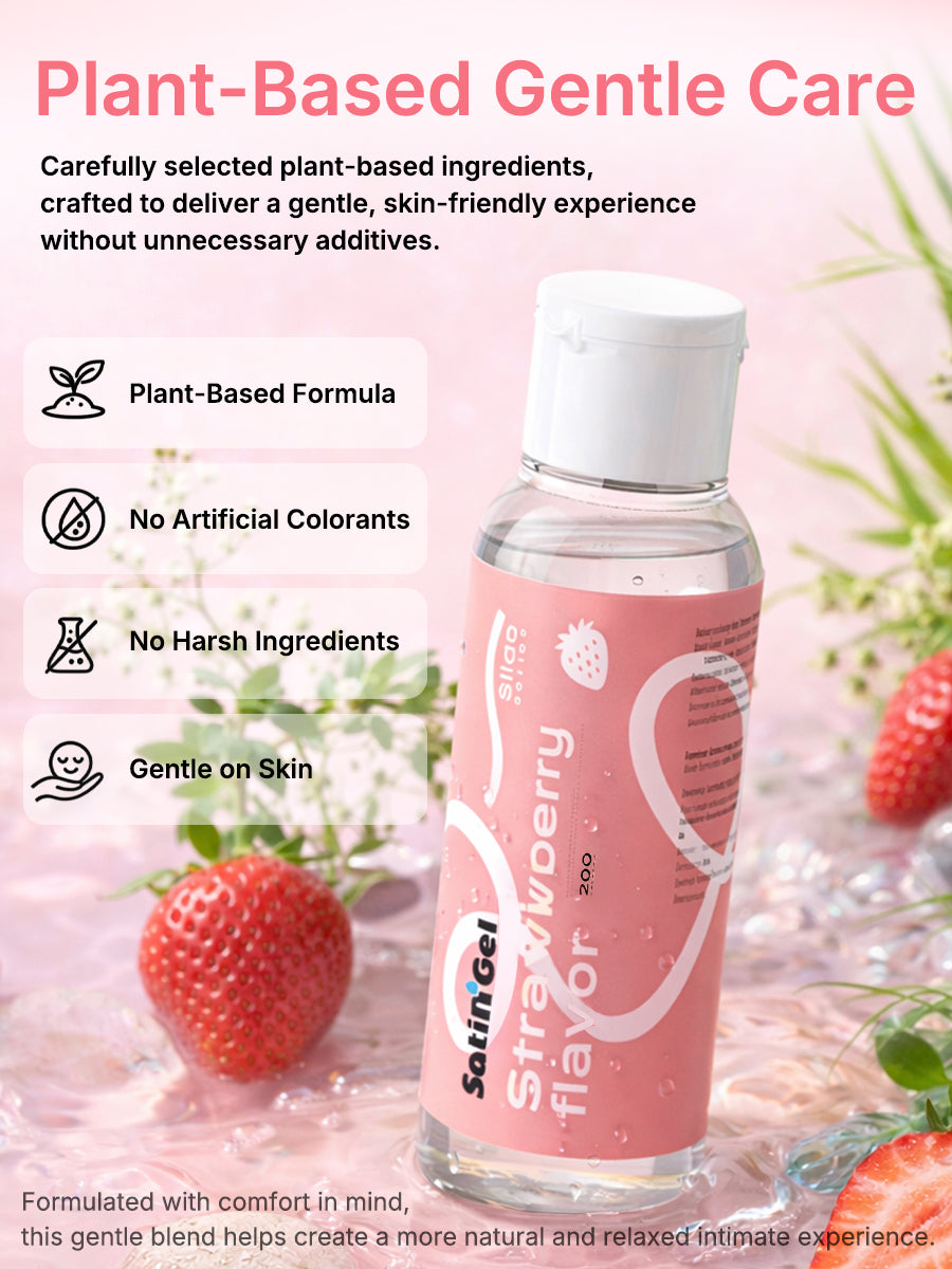 SatinGel Strawberry Flavored Water-Based Personal Lubricant