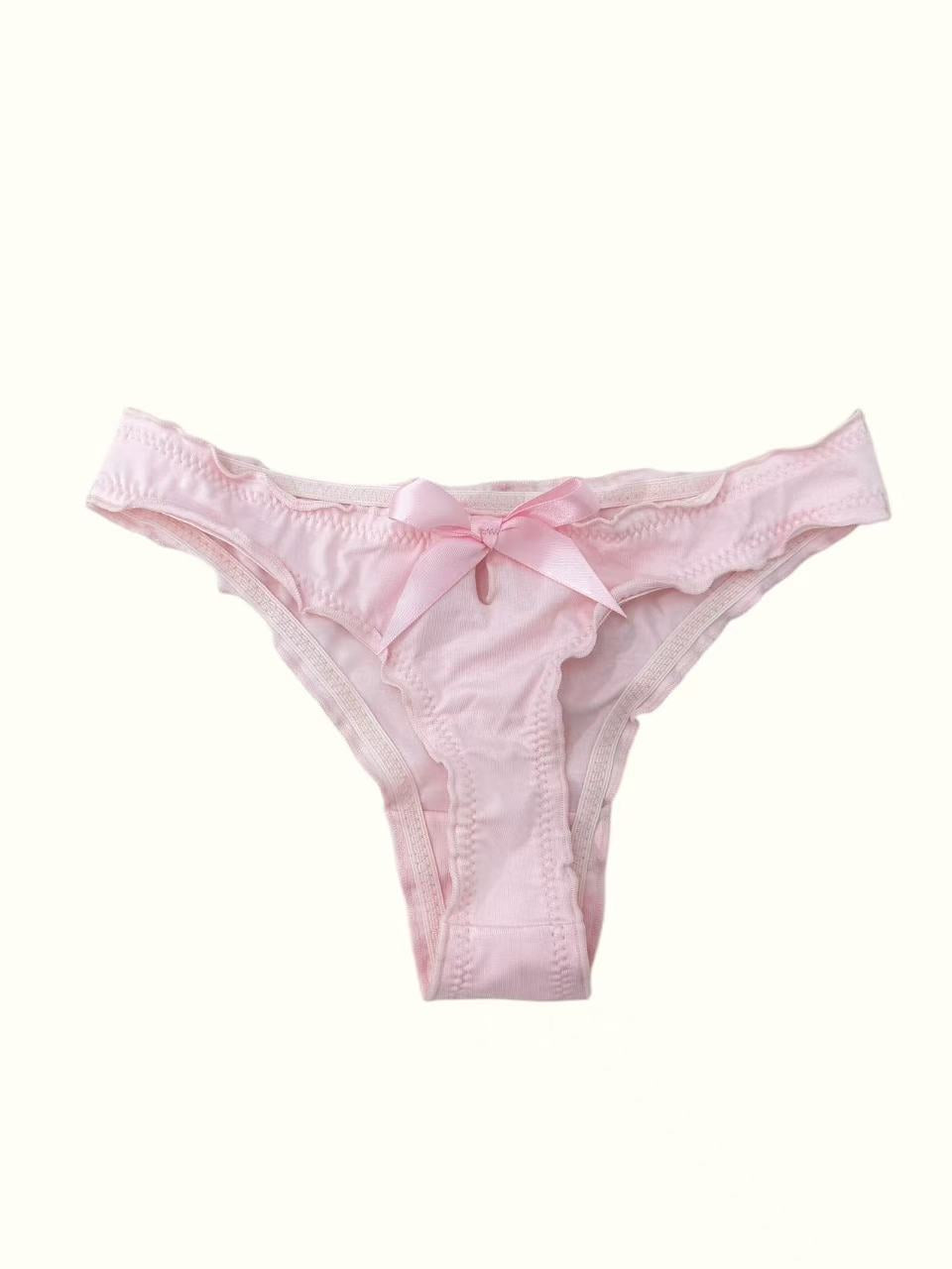 Milanblocks Coquette Lace & Satin Bow Thong Collection