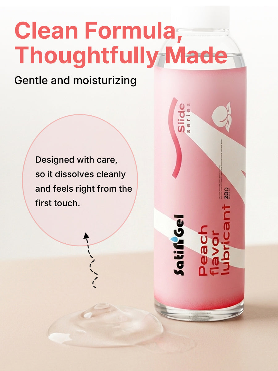 SatinGel Peach Flavored Water-Based Personal Lubricant