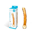 Glas 7.5 in. Orange Tickler Glass Dildo-0