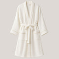 Charlo’s Adult Piqué Bathrobe – 100% Cotton Lightweight Robe, One Size
