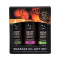 Earthly Body Hemp Seed Massage Oil 3-Piece Gift Set 2 oz.-0