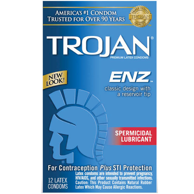 Trojan-Enz Lubricated Condoms 12-Pack