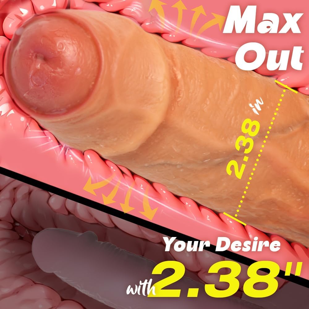 Realistic Uncut Dildo – Premium Dual Density Silicone Pleasure Toy