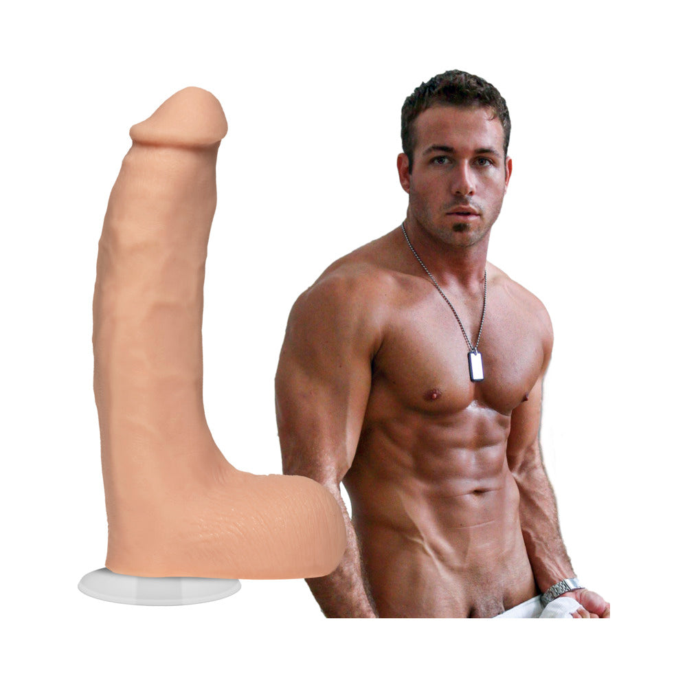 Signature Cocks - Chad White 8.5 Inch ULTRASKYN Cock with Removable Vac-U-Lock Suction Cup Vanilla-4