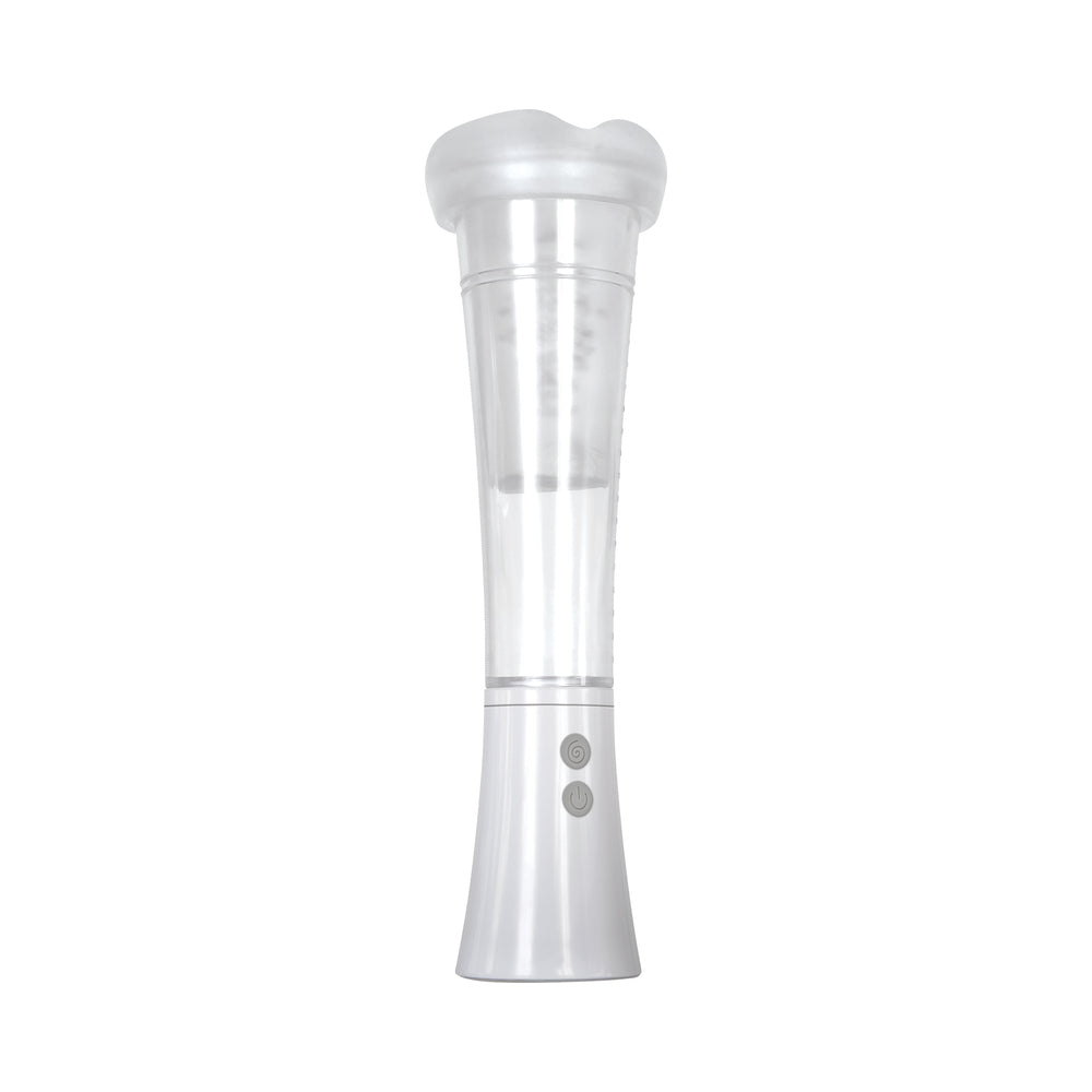 Zero Tolerance Sucking Good Rechargeable Vibrating Vacuum Pump Stroker Clear/White-1