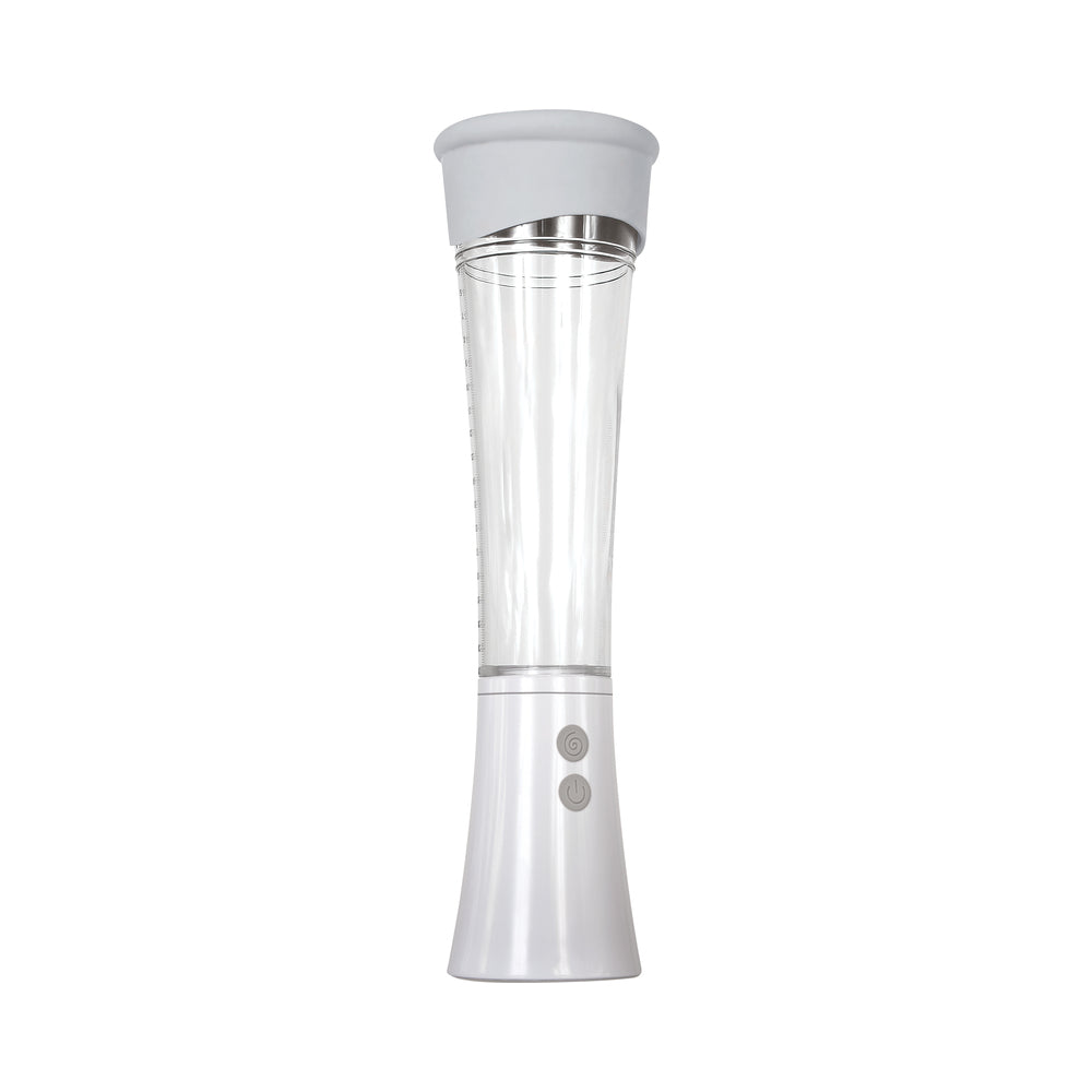 Zero Tolerance Sucking Good Rechargeable Vibrating Vacuum Pump Stroker Clear/White-2