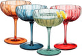 Khen Flower Modern Wavy Glass Coupes Martini