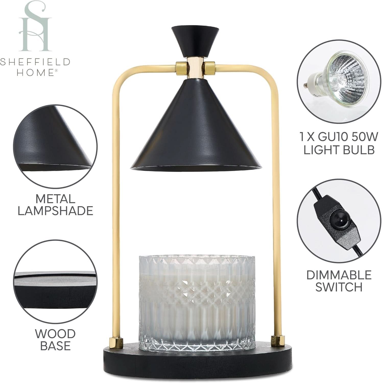 Glass Candle Warmer Lamp 12x7 Aromatic Illumination