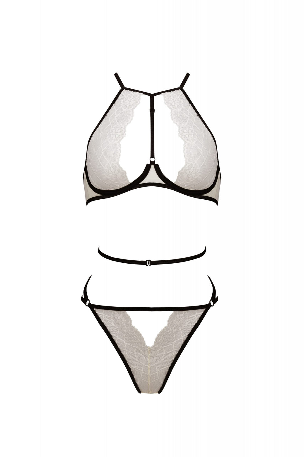 Soft Sheer Lace Top & Bikini Set Passion Chica