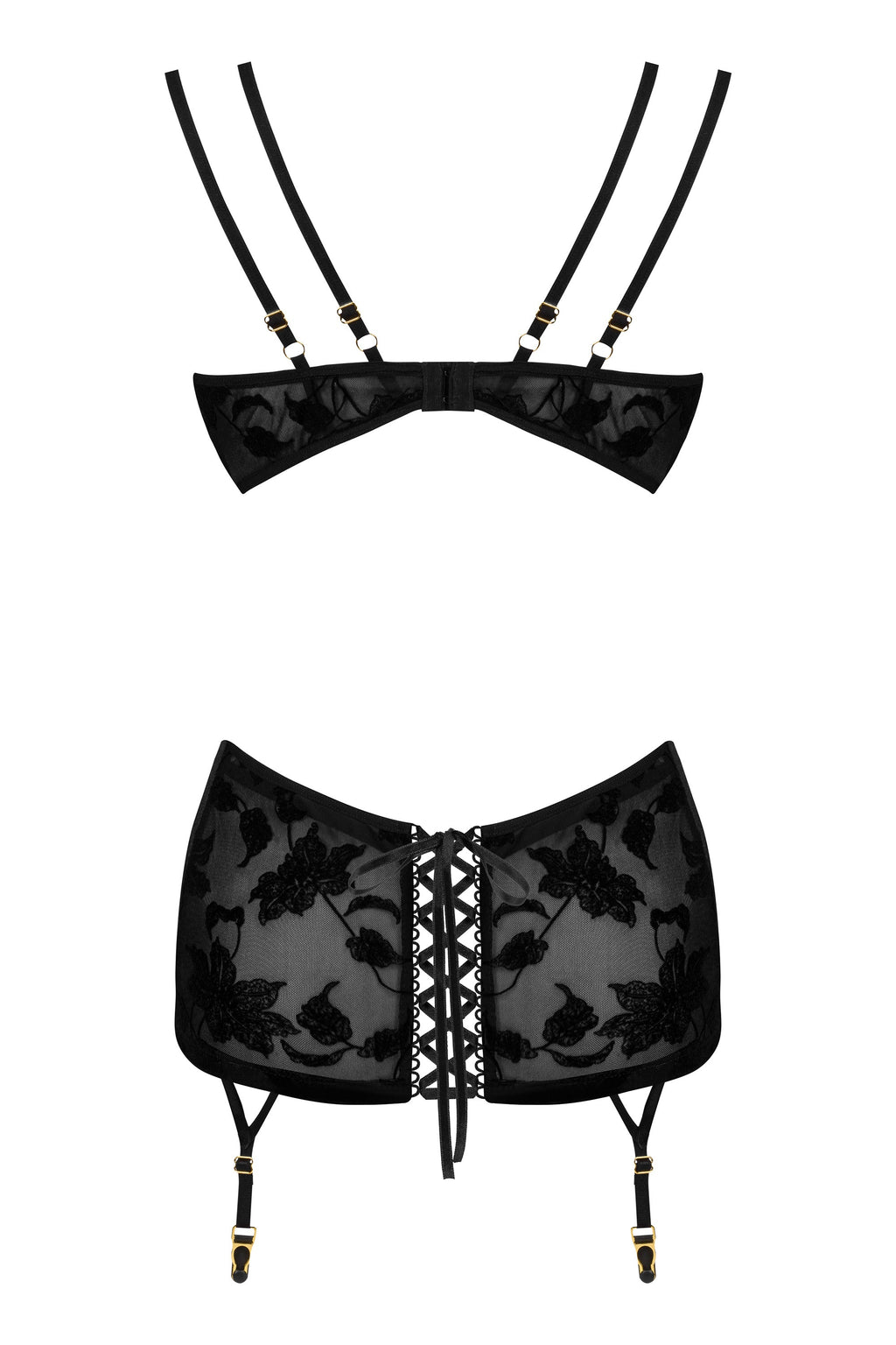 Delicate Lace & Velvet Chemise Beauty Night Xiomara