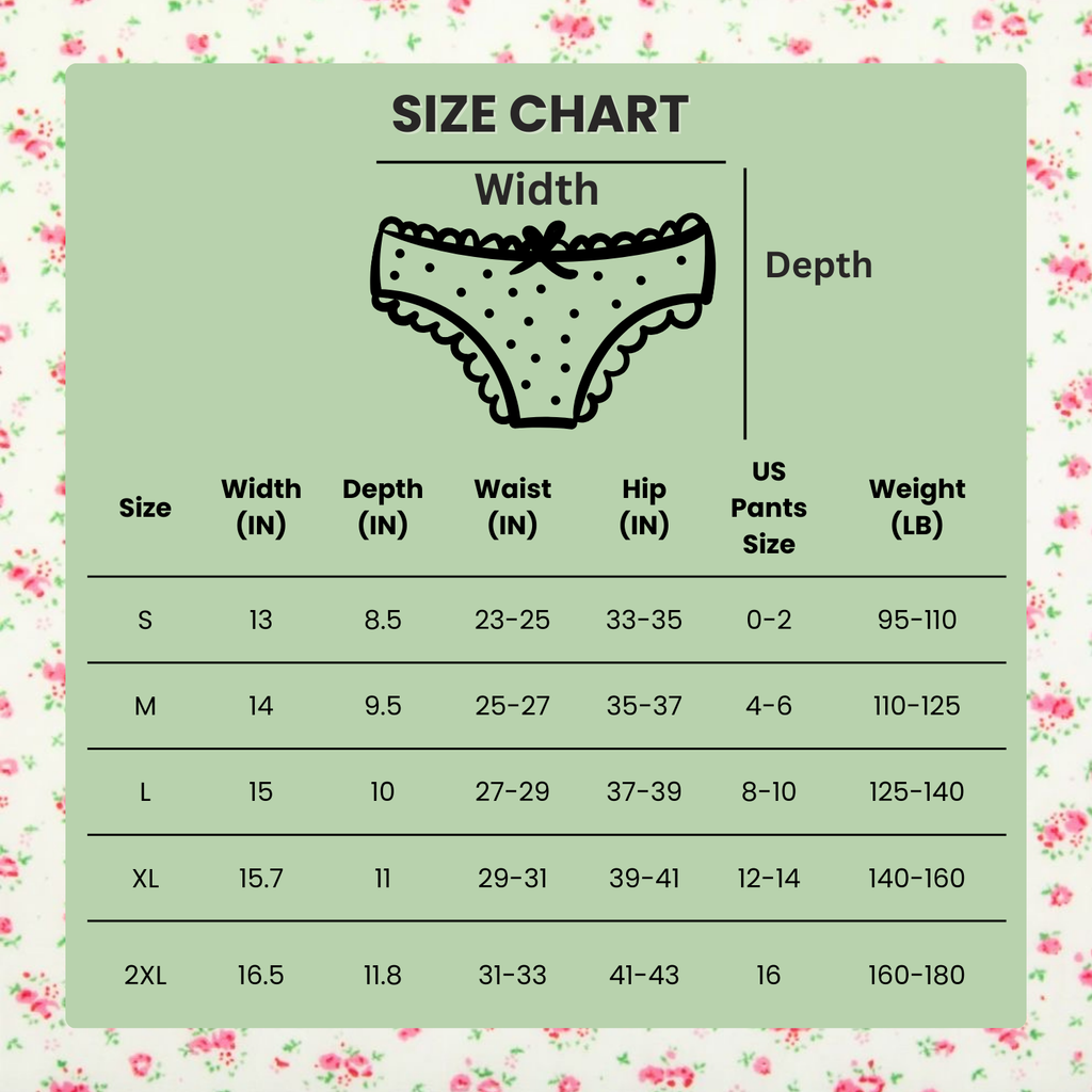 Milanblocks Petite Size Coquette style lace bow panties Floral Sweet Cute Polka Dot Polka Dot Sexy Mesh Underwear fall underwear Womenswear Soft Lingerie