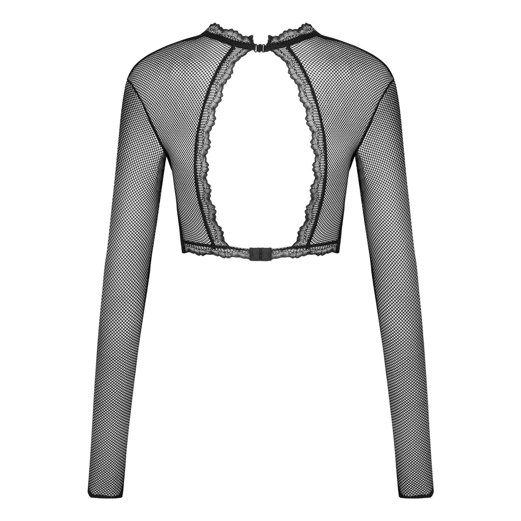 Sexy Fishnet Open Cup Top Obsessive Mibelia-3