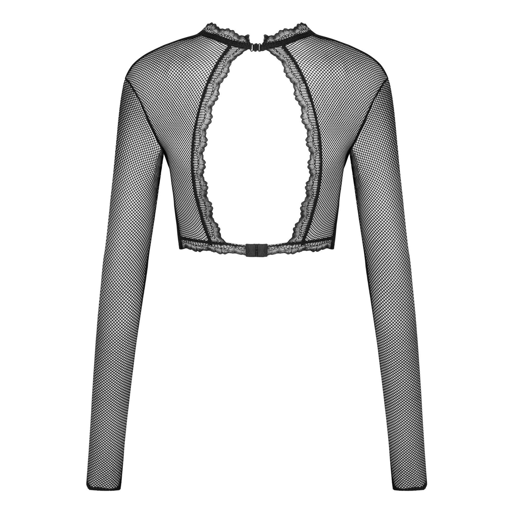 Sexy Fishnet Open Cup Top Obsessive Mibelia-3