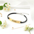 Personalized Name Bar Bracelet – Custom Engraved Gift for Couples