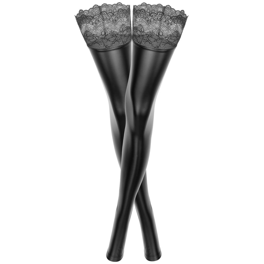 Powerwetlook Stockings Noir Handmade Superstar