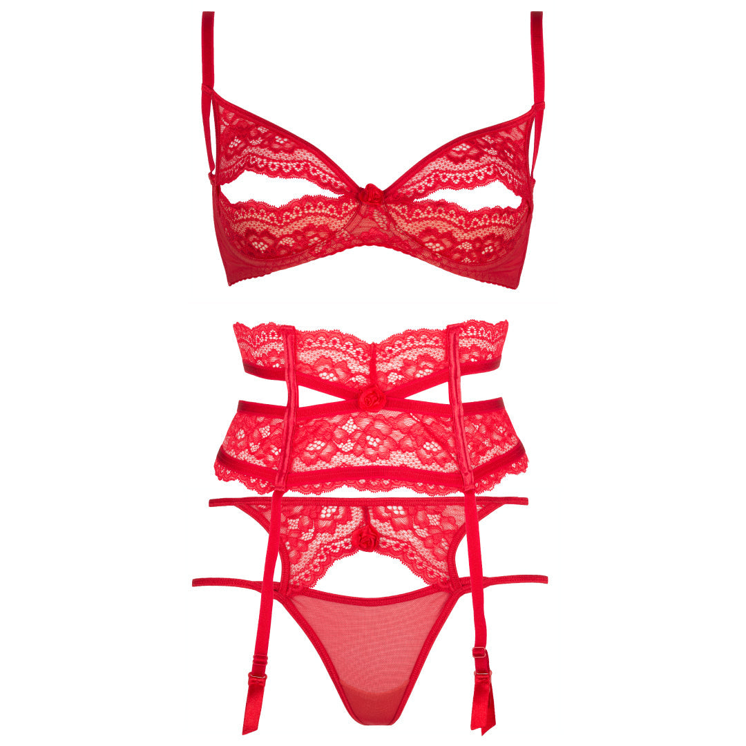 Sexy Sheer Peek-A-Boo Demi Bra Axami Intense-3