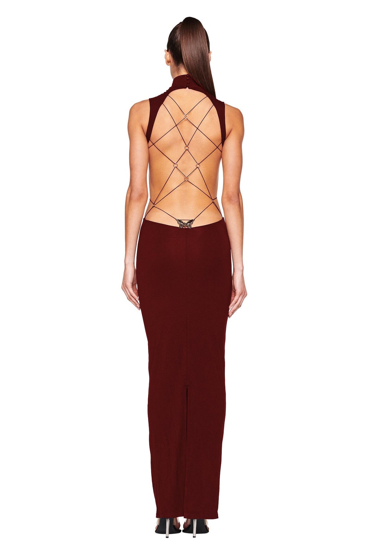 Backless Floor Length Dress