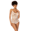 Mapale Riviera White Sheer Lace Romper