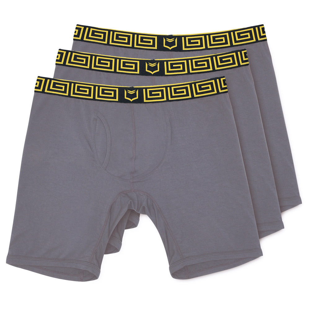 SHEATH V Men's 8-Inch Sports Performance Boxer Brief 3-Pack Bundle