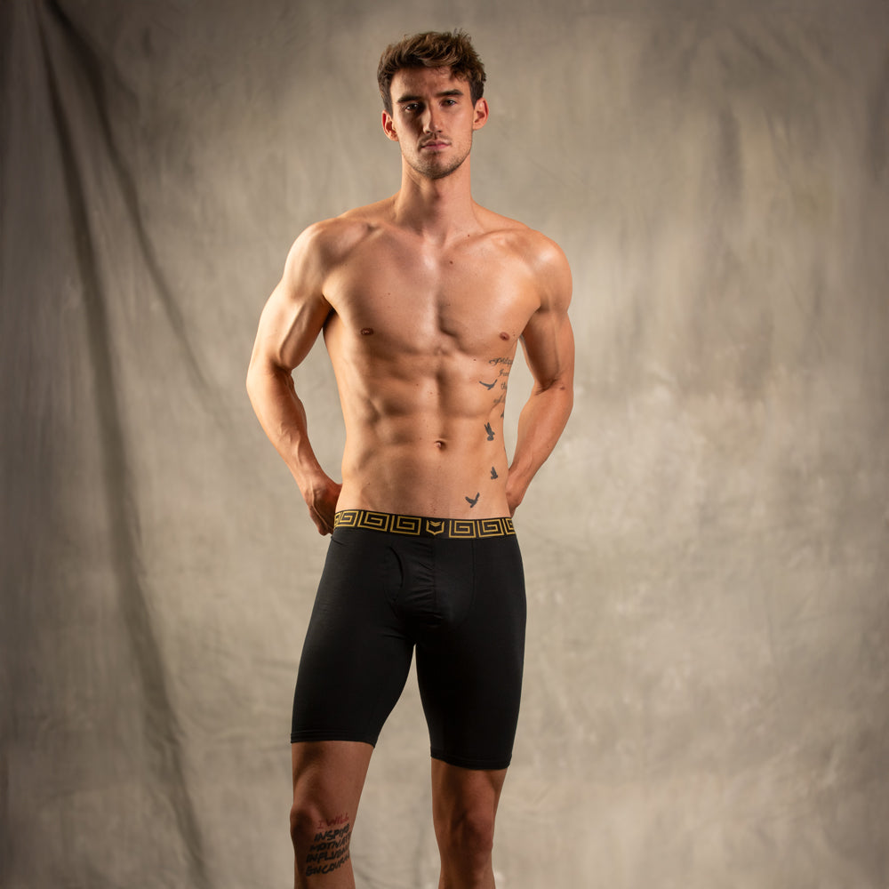 SHEATH V Men's 8-Inch Sports Performance Boxer Brief 3-Pack Bundle