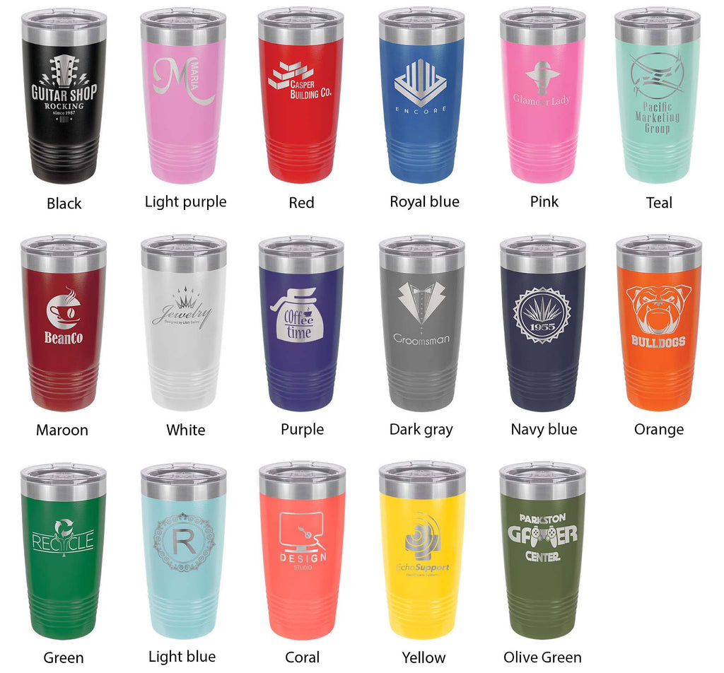 Love Love Love Tumbler Travel Mug Insulated Laser Engraved Coffee Cup 20 oz