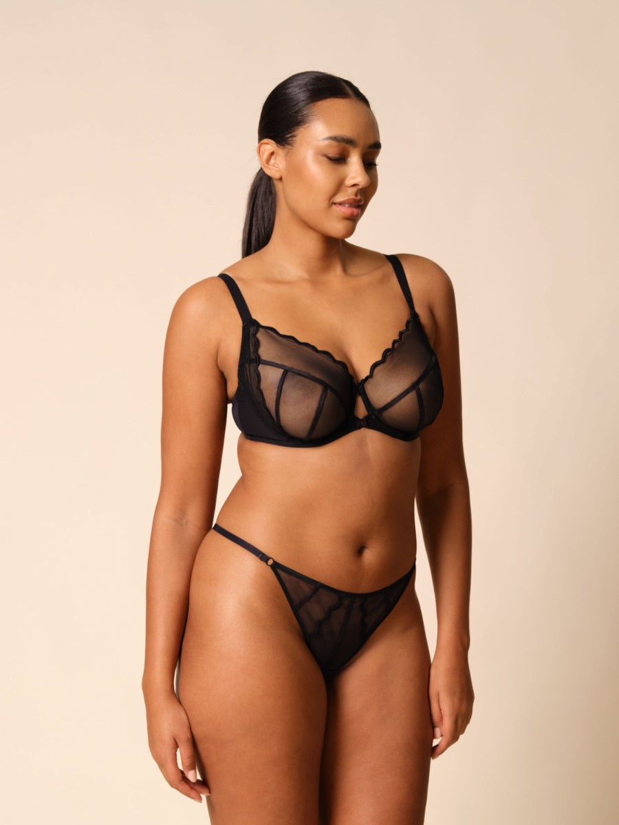 Gossard Obsession Black Sheer G-String Thong