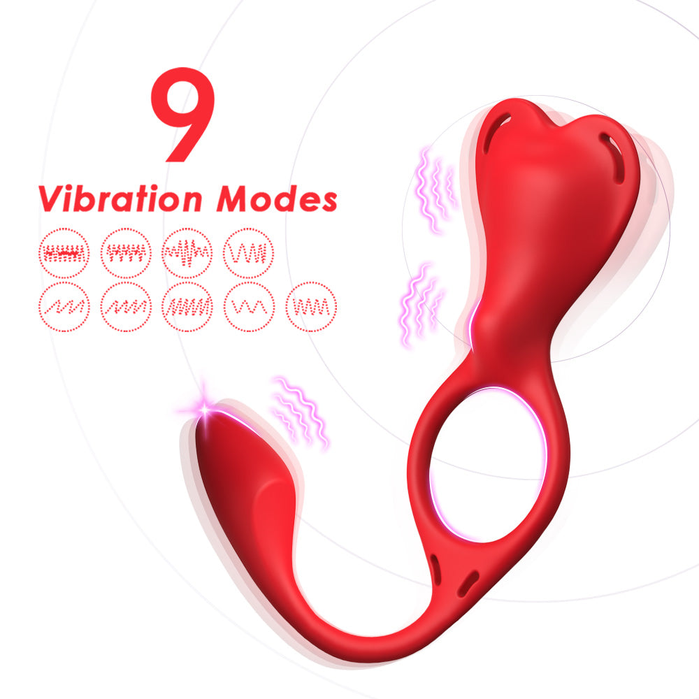 Couples Bogo Bundle - Rose Vibrator & Duo Function Cock Ring Massager