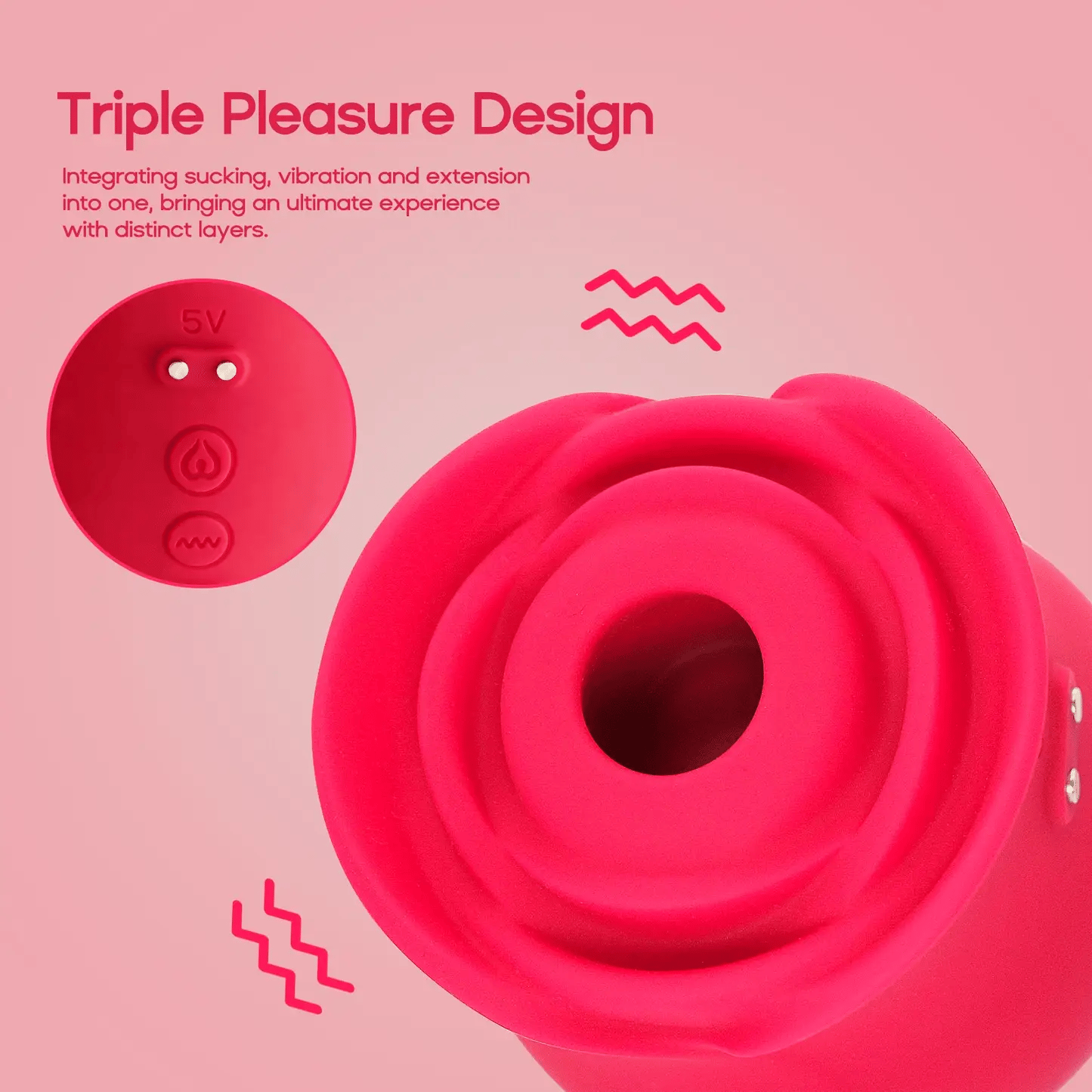Couples Bogo Bundle - Rose Vibrator & Duo Function Cock Ring Massager