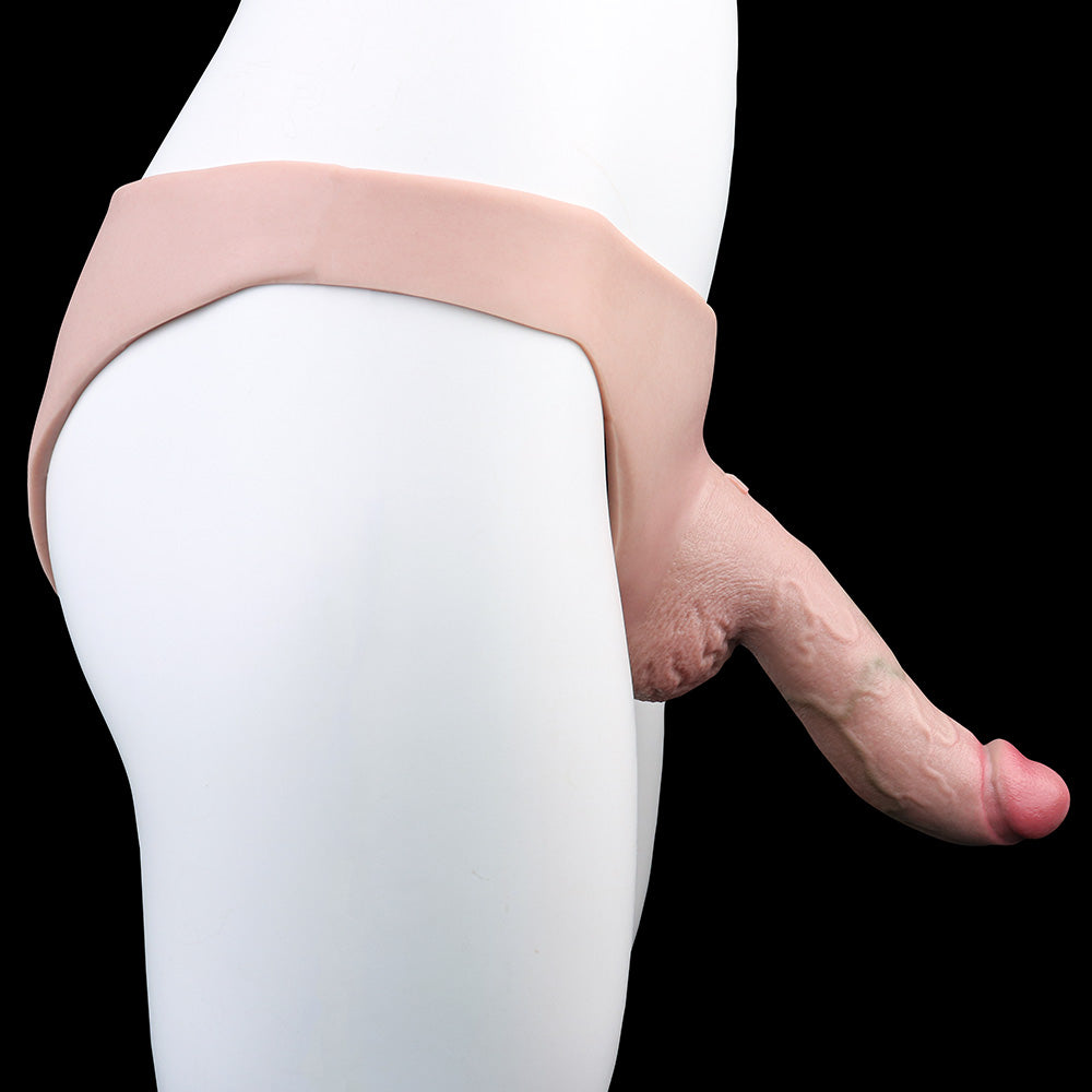 David Realistic Hollow Dildo Strap-On Briefs 6-inch