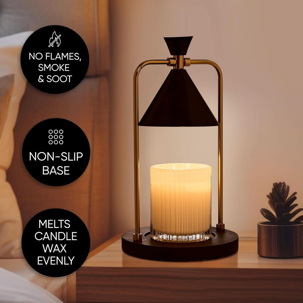 Glass Candle Warmer Lamp 12x7 Aromatic Illumination