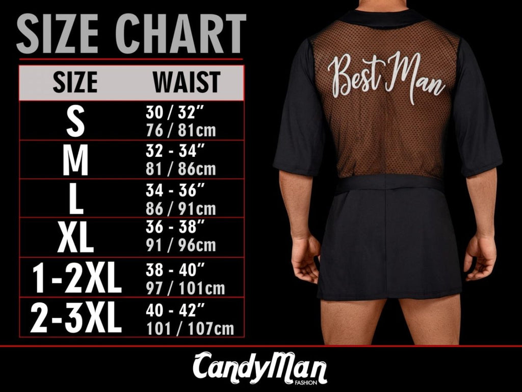 Mens Bowtie and Cuffs Only CandyMan 9646