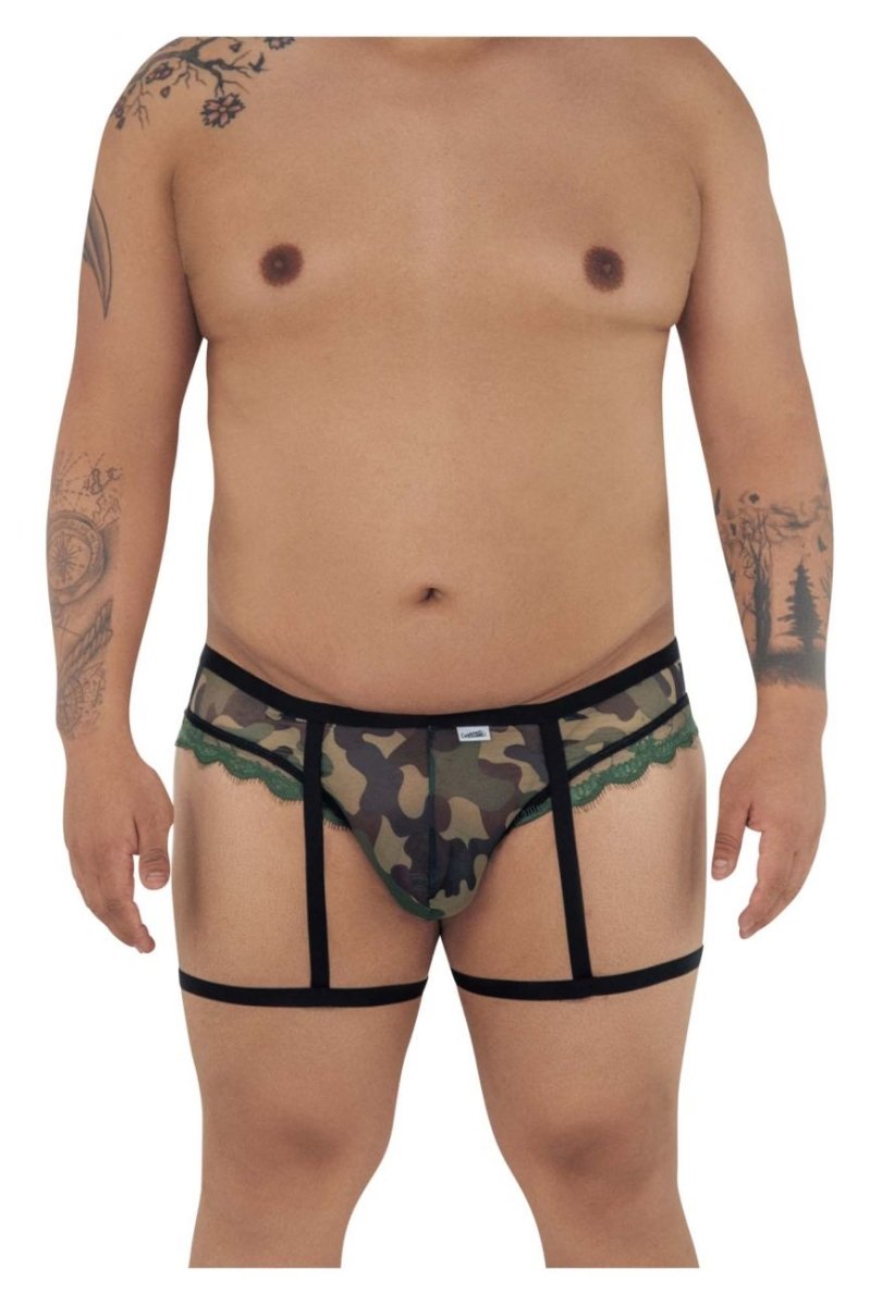 Mens Garter Camo Thongs CandyMan 99580X