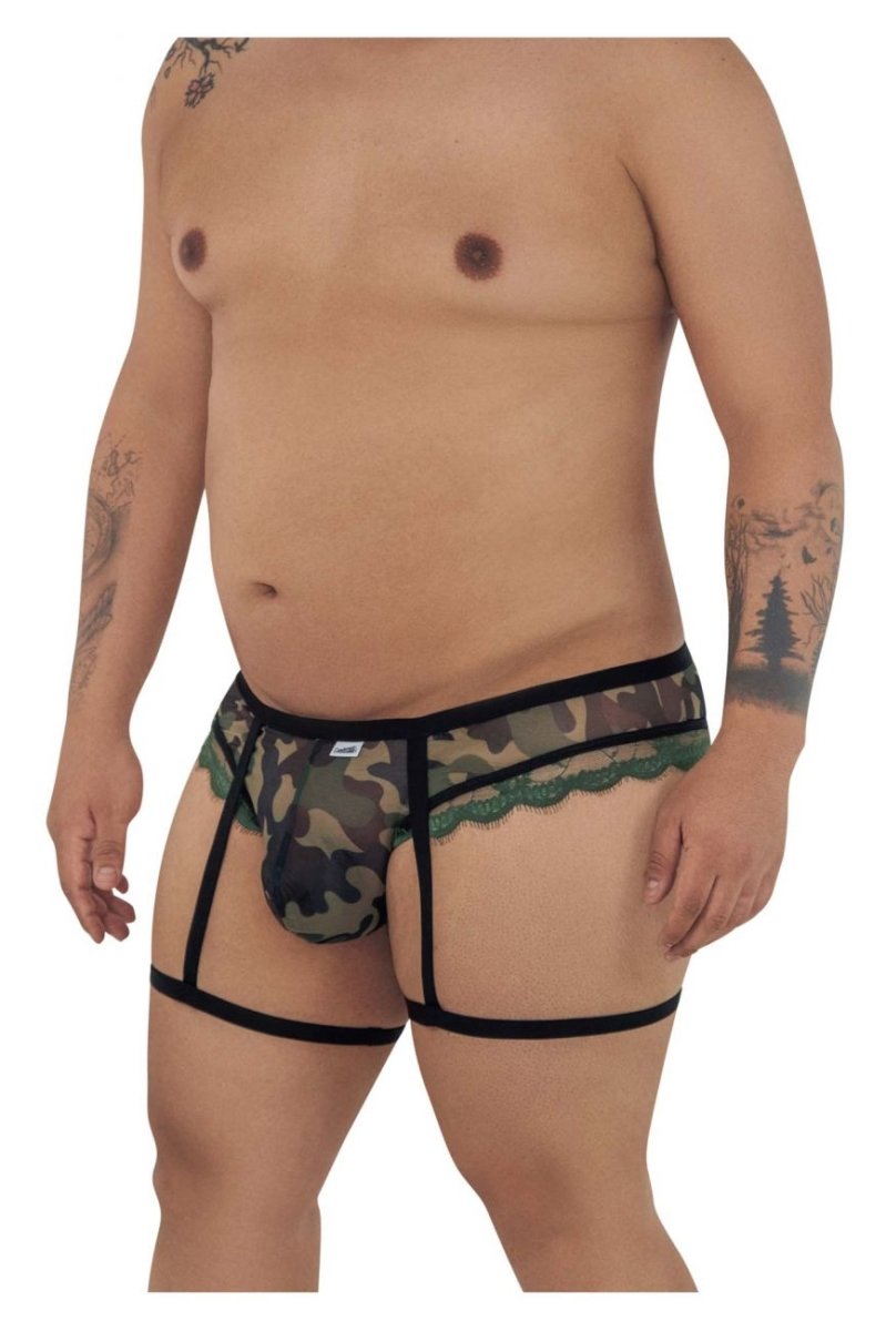 Mens Garter Camo Thongs CandyMan 99580X