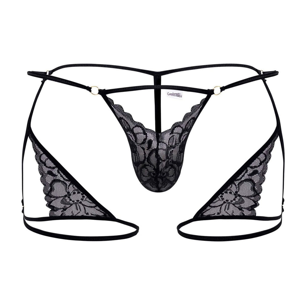 Mens Garter Thongs CandyMan 99678