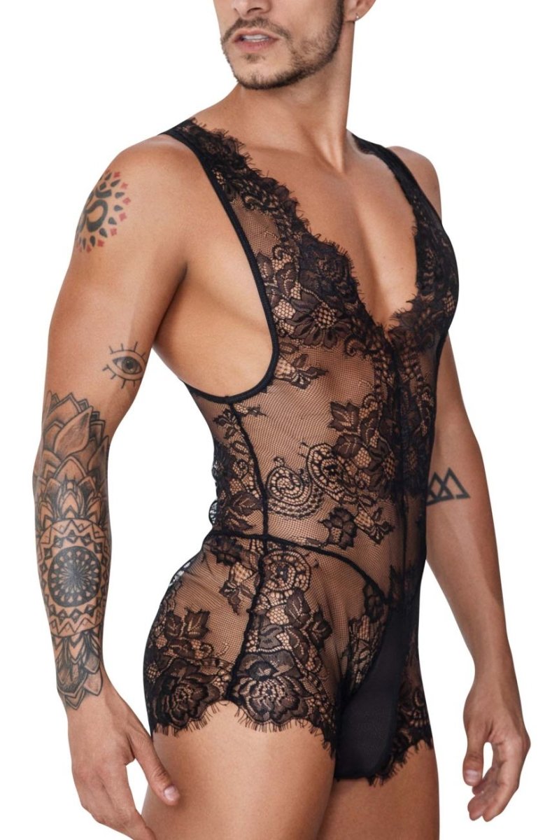 Mens Lace Bodysuit CandyMan 99743