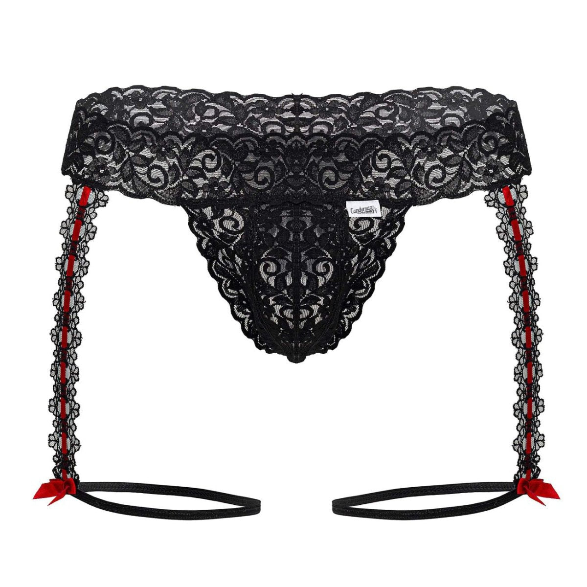 Mens Lace Garter Thongs CandyMan 99803-4