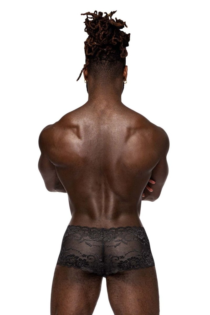Mens Sassy Lace Mini Short Sheer Pouch Male Power 127-280