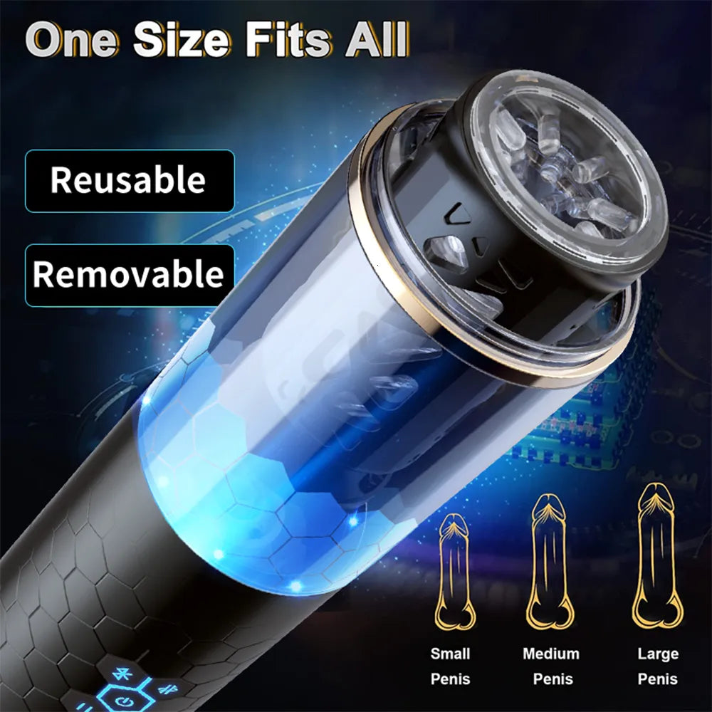 OMYSKY SwardsMan Thrusting & Rotating Male Masturbator – Bluetooth
