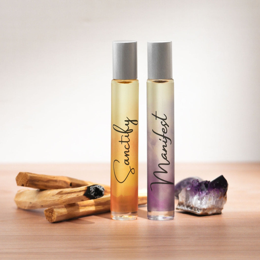 Reiki-Infused Sanctify & Manifest Rollerball Perfume Set