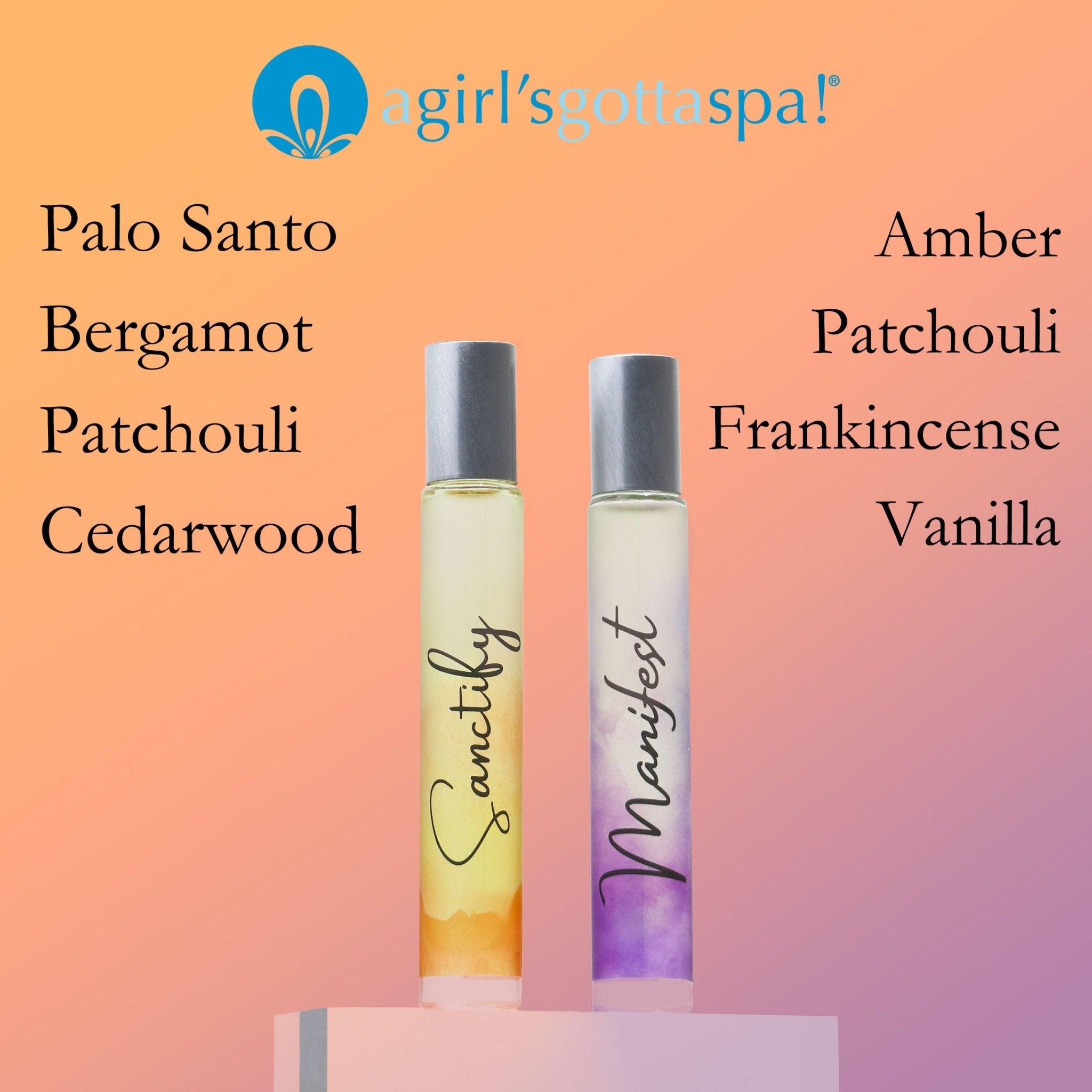 Reiki-Infused Sanctify & Manifest Rollerball Perfume Set