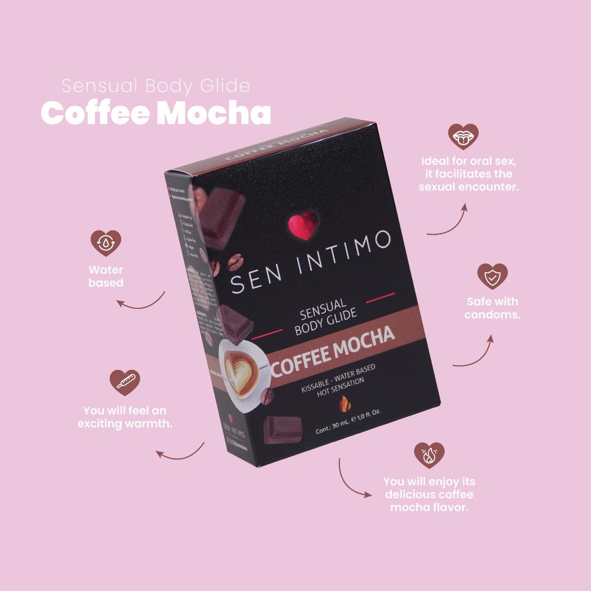 Sensual body glide Moka Cofee 30ML