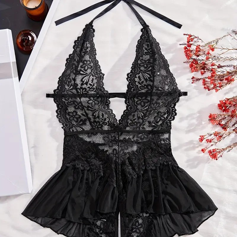 Show Me Crotchless Babydoll - S/M/L/XL